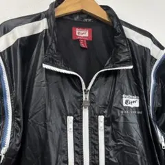 Onitsuka Tiger ブラック ナイロンジャケット Onitsuka Tiger（オニツカタイガー）の「JACKET（ナイロン