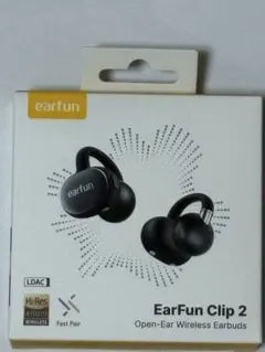 EarFun Clip 2 ブラック オープンイヤー無線イヤフォン