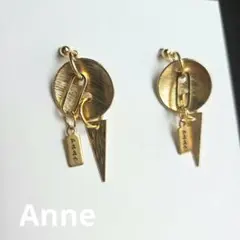 小ぶりフランスヴィンテージボタン ピアス　3センチ