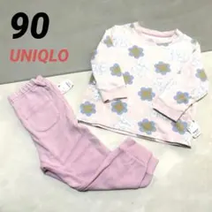 ベビーパジャマセット ピンク 花柄