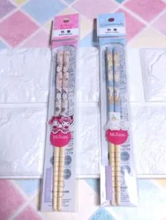 4/19まで限定‼️シナモンロール♥マイメロディ＆KUROMI竹箸 ✨2点セット