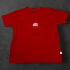 90s モンベル mont-bell Tシャツ レッド 蓮の花プリントのサムネイル