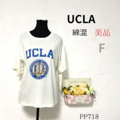 美品 ユーシーエルエー レディース Tシャツ 襟 丸襟 バックケープ 白 Fのサムネイル