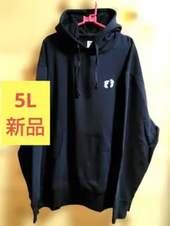 【新品5L黒】Hang Ten プルオーバーパーカー 裏起毛