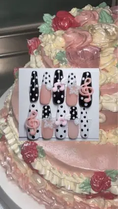 【ほくと様専用】音符 ウィッシュコア 平成女児 Y2K ピンク ドット 黒 白