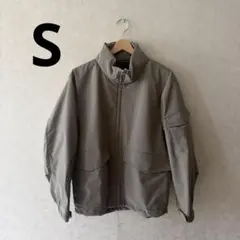 GU ジーユー メンズ ウィンドプルーフスタンドカラーブルゾン Sサイズ