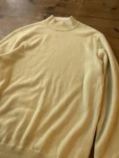 iy cashmere カシミヤ100% モックネックニット セーター XL