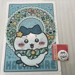 ハチワレ　缶ミラー・クリアファイル　セット　クリスマス　ちいかわ　セブンイレブン