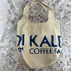 KALDI COFFEE FARM アイボリーキャンバストートバッグ　チャック付