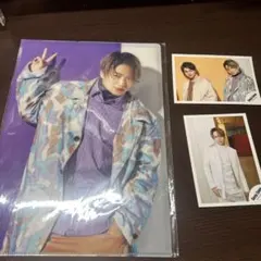 timelesz（旧SexyZone）菊池風磨公式クリアファイルと公式写真2枚