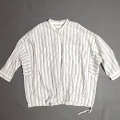 【ニコアンド】niko and... ブラウス (M) ストライプ シャツ