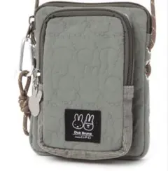 ミッフィー キルトお財布ショルダーバッグ Dick Brunコラボ　カーキ