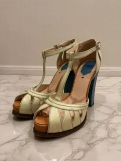 FENDIフェンディ パンプス スエード リボン ゴールド ボルドー 36 箱有 FENDIフェンディ パンプス スエード リボン ゴールド ボルドー 36 箱有