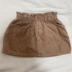 ZARA コーデュロイ　ミニスカート　2-3y 98cm