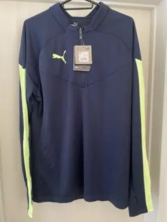 【新品タグ付き】PUMA DRYCELL ハーフジップ長袖ウェア LL ネイビー