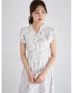 tocco♡スキッパーフラワーワンピース