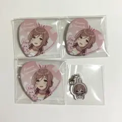 学マス GiGO ハート缶バッジ アクリルチャーム うさぐるみ 姫崎莉波