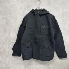 FREDPERRY フレッドペリー フーデッドジャケット M ワンポイントロゴ