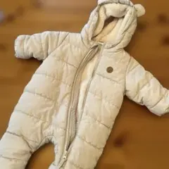 H&M フリース裏地付きクリーム色アウター95cm