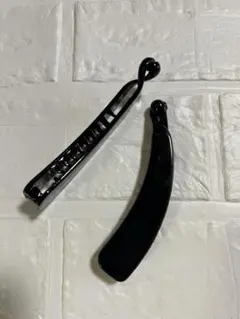 バナナクリップ 黒2本 シンプルバナナクリップ