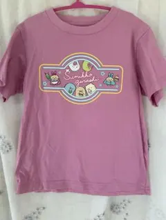 美品すみっこぐらしピンクTシャツ　ピンク　サイズ110