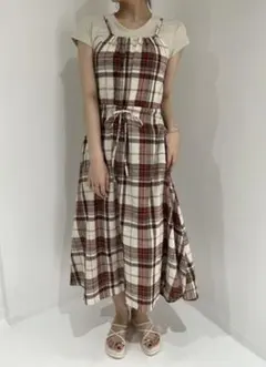 jewelobe 新品未使用　タータンチェック　キャミワンピース