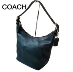 美品 COACH オールドコーチ ワンショルダーバッグ リアルレザー黒 USA製