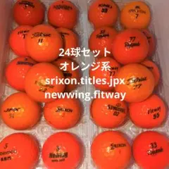 24球/オレンジ系/ロストボール/Titleist/飛衛門/ツアーステージetc