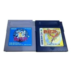 ポケットモンスター 青 金 ゲームボーイ ソフト 2個セット