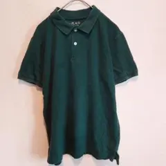 PLACE 【160㎝】 ポロシャツ ダークグリーン 鹿の子 キッズ 夏服