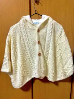 【未使用】ミキハウス フード付きポンチョ 60〜90