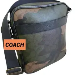 筧様専用】COACH 迷彩柄 レザーショルダーバッグ - メルカリ