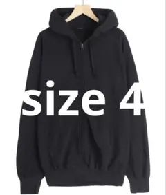 COMOLI 26ss LWコットン裏毛 ジップパーカ size4