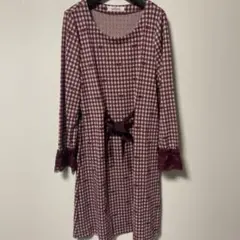 GALLERY VISCONTI チェック柄ワンピース