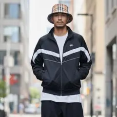 【w782】2000s NIKE トラックジャケット ジャージ XXL 黒白