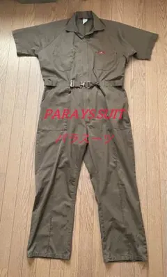 PAOPAO つなぎ 半袖 カーキ ミリタリー 美品 オールインワン - メルカリ