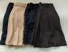 Mサイズ4点 プリーツスカート まとめ売り