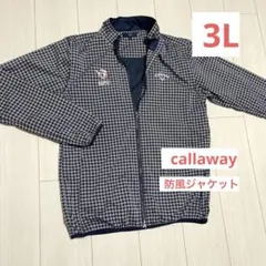 ★超美品★キャロウェイ/防風ブルゾン/3L/グレーネイビー/ベスト可