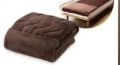 ショップジャパンブラウン波形キルティング敷きパッド