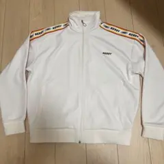 NERDY ホワイト ジップアップジャージ