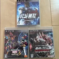 PS3ゲーム 3本セット 北斗無双/UMvC3/鉄拳タッグ2