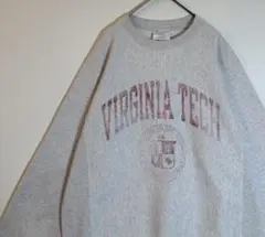 Champion リバースウィーブ　カレッジプリント　単色青タグ　スウェット