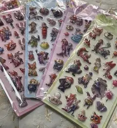 ズートピア2 ボンボンドロップ風シール　3D ぷっくり4枚セット