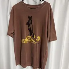 PLAYBOY Loves SEQUENZ Tシャツ ブラウン Mサイズ