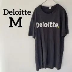 １点もの✨Deloitte【M】ロゴ Tシャツ 半袖 グレー トップス