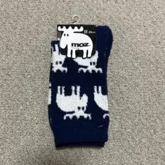 新品　moz トナカイ柄 ソックス 23-25cm