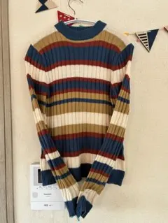 enka sopo マルチカラーストライプニット