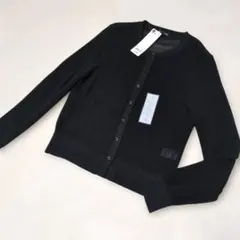 未使用2290円GU シアーカーディガンブラック カーディガン Lこ