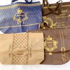 Amavel アマベル　トートバッグ　不織布　4枚セット　まとめ売り　大きい