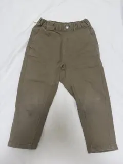 【良品】branshes 100cm カーキ ロングパンツ 長ズボンブランシェス